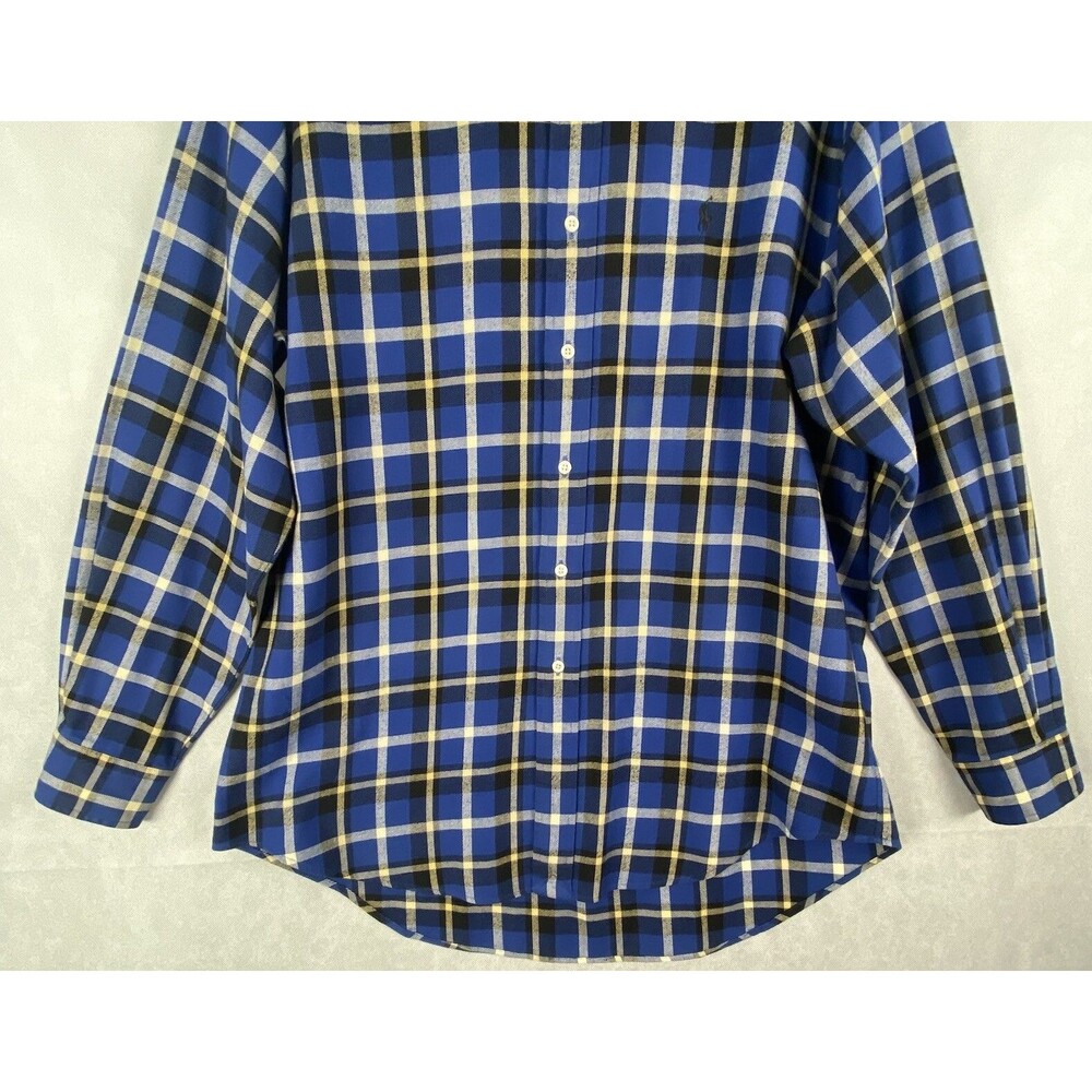 Vintage Ralph Lauren Polo Blaire Shirt Mens M Plaid Flannel 100% Cotton MINT! - Picture 7 of 12